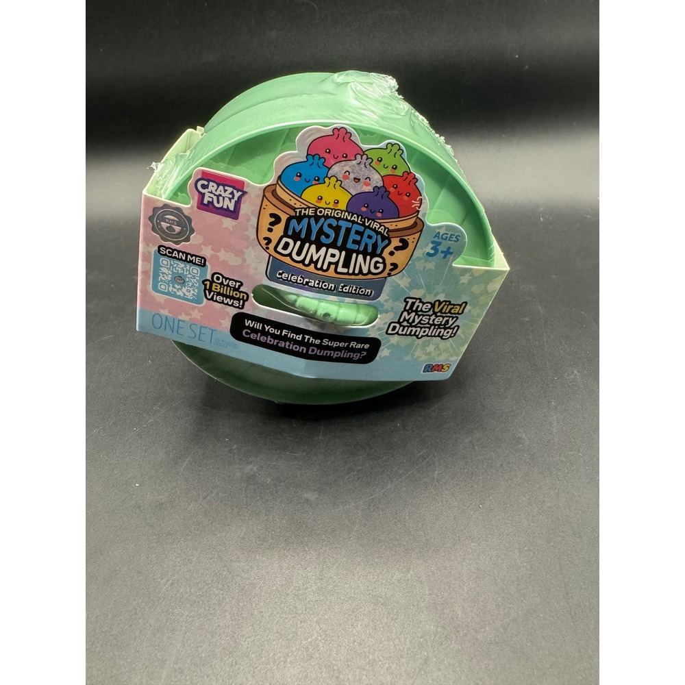 RMS Crazy Fun Mystery Dumpling Celebration Edition Green Squishy Toy New